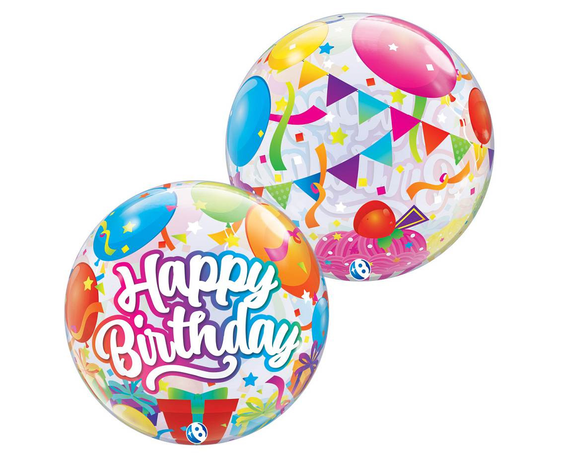 Balloon Takara BUBBLE BALLOON Birthday Surprise, 22"