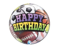 Balloon Takara BUBBLE BALLOON Birthday Sports Balls, 22"