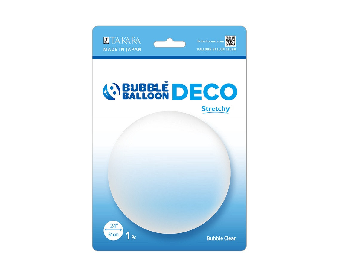 Balloon Takara DECO Bubble Clear, 24"