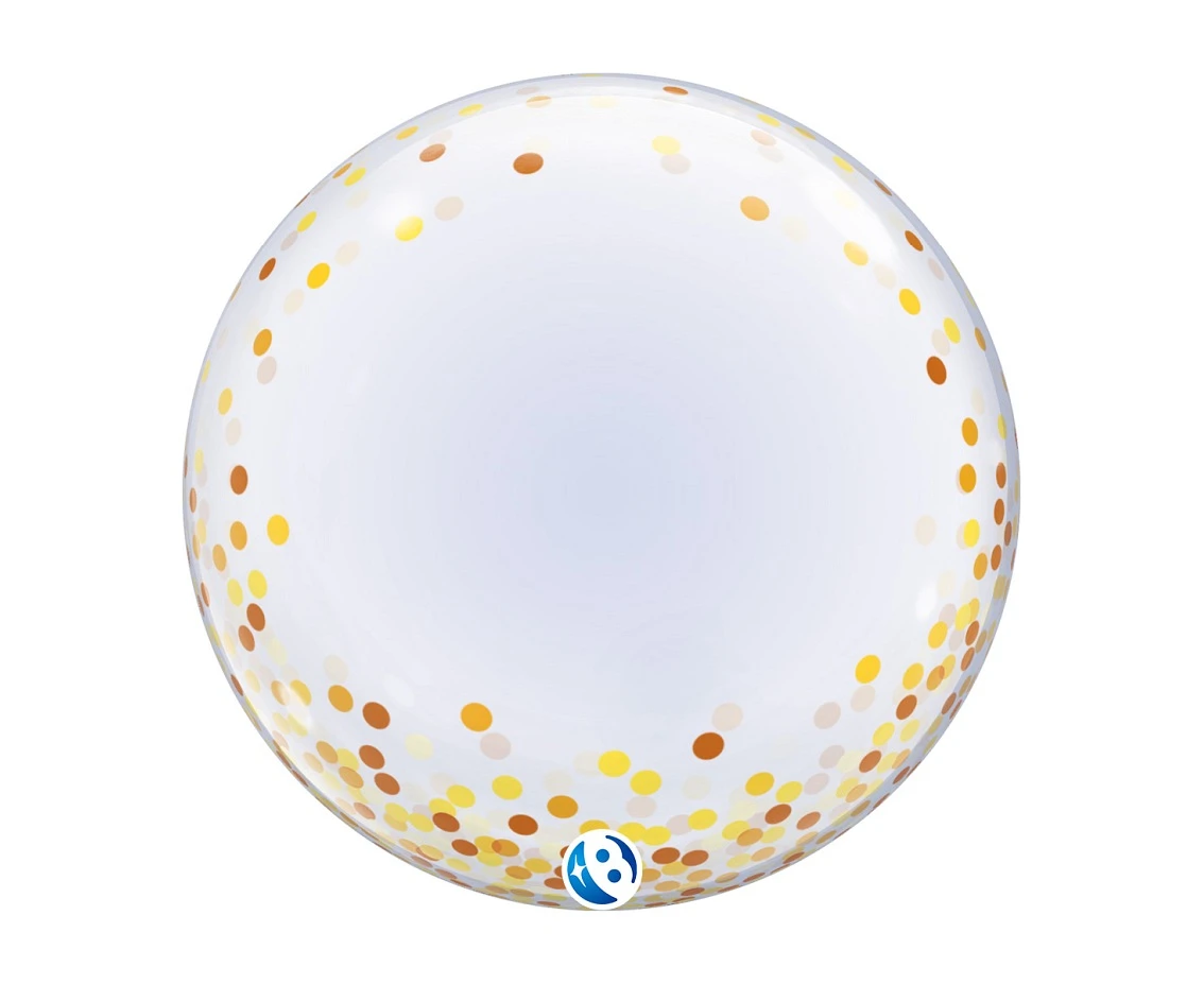 Balloon Takara DECO Gold Confetti Dots, 24"