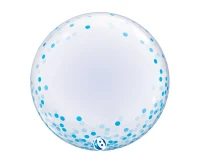 Balloon Takara DECO Blue Confetti Dots, 24"