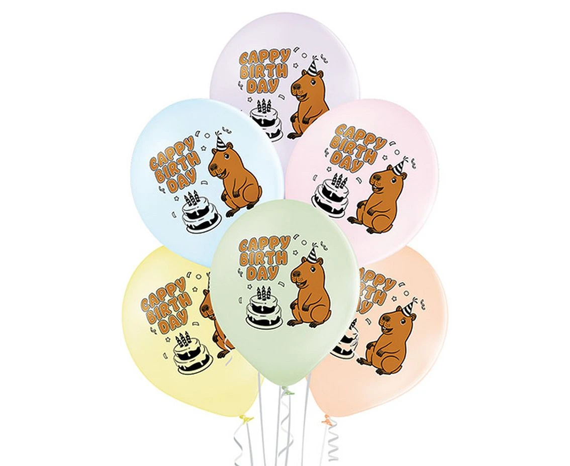 Balloons Belbal 12", D11, happy birthday d11, 6pcs