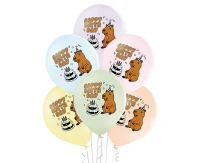 Balloons Belbal 12", D11, happy birthday d11, 6pcs