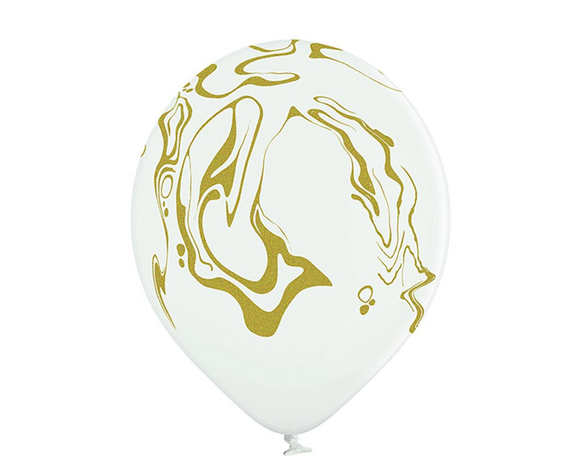 Balloons Belbal 12", D11, marble, 6pcs