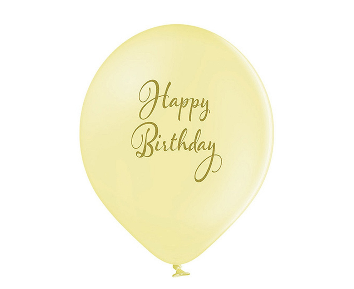Balloons Belbal 12", D11, happy birthday, 6pcs