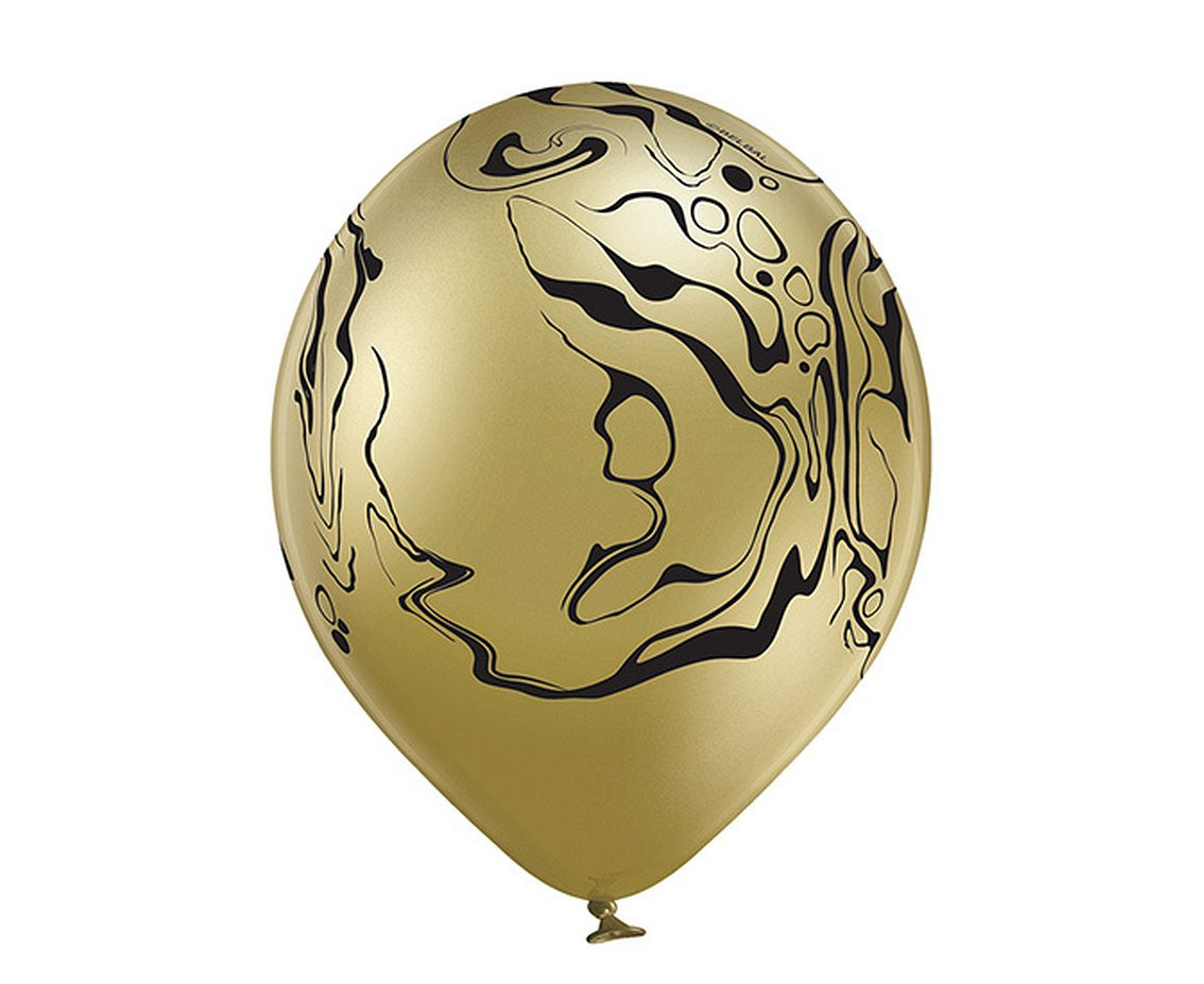 Balloons Belbal 12", D11, balloons marble, 6pcs