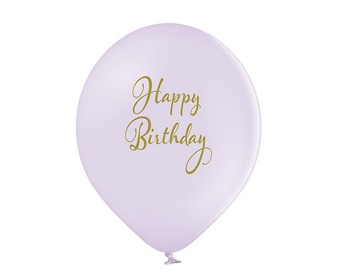 Balloons Belbal 12", D11, happy birthday, 50pcs