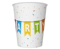Paper cups Colorful Party, 250 ml. , 6 pcs.