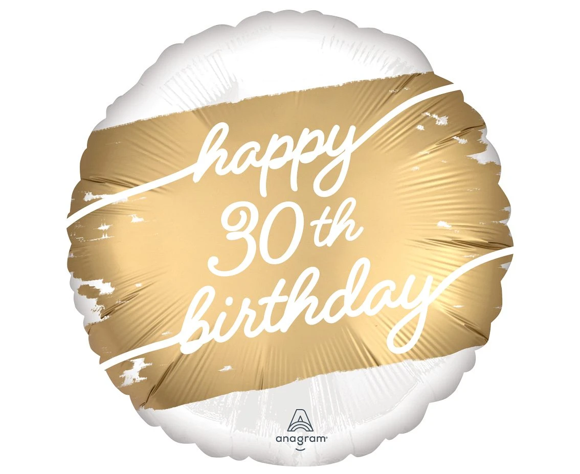 Foil balloon 18" SHP -  Golden age 30 EOL
