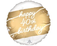 Foil balloon 18" SHP -  Golden age 40 EOL