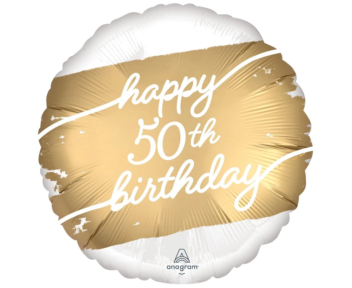 Foil balloon 18" SHP -  Golden age 50 EOL