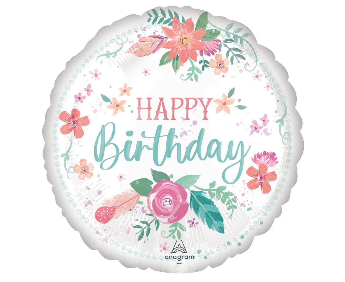Foil balloon 18" SHP -  Free spirit Birthday EOL