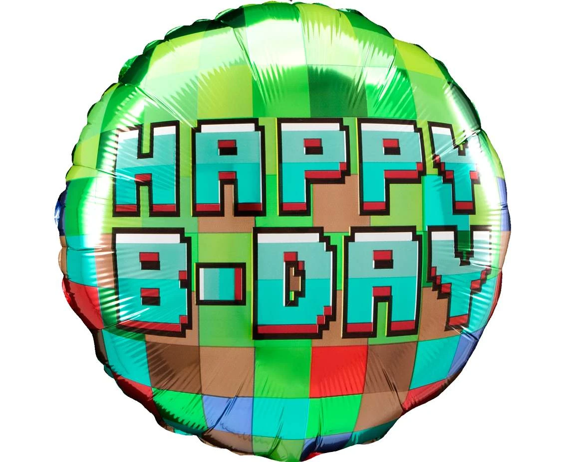 Foil balloon 18" SHP -  Pixel party EOL