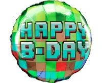 Foil balloon 18" SHP -  Pixel party EOL