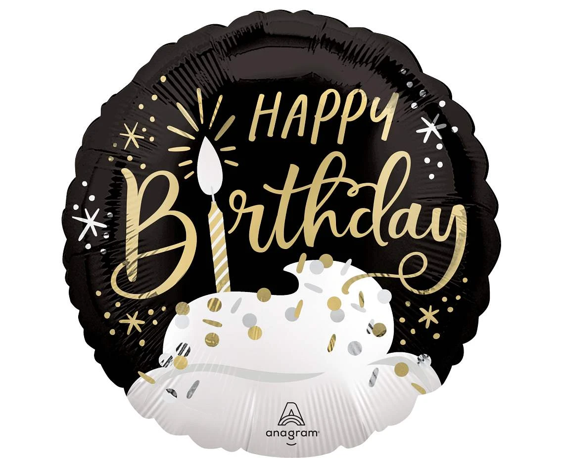 Foil balloon 18" SHP -  Birthday wishes EOL
