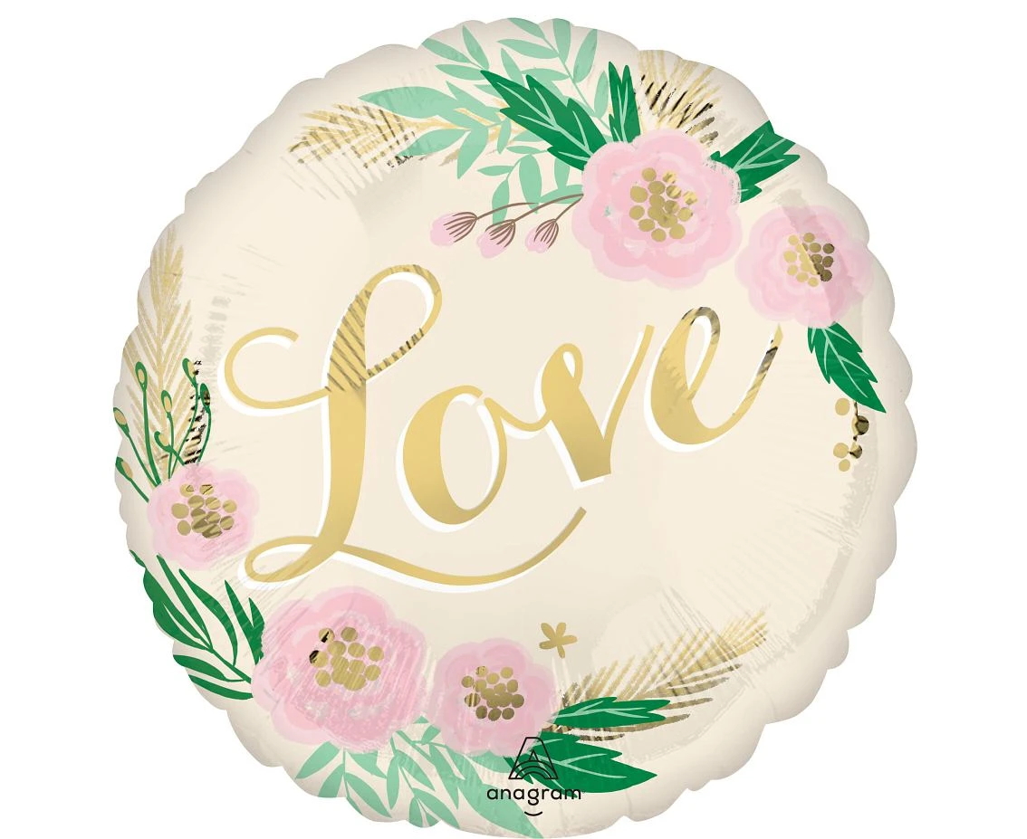 Foil balloon 18" SHP -  Natural wedding EOL