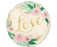Foil balloon 18" SHP -  Natural wedding EOL