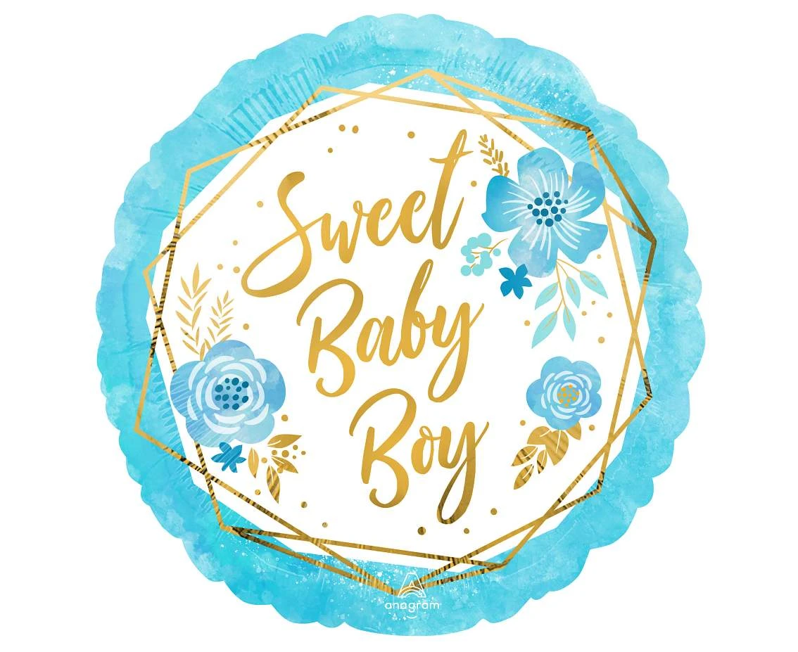 Foil balloon 18" SHP -  Baby boy EOL