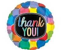 Foil balloon 18" SHP -  Bubbly thank you EOL