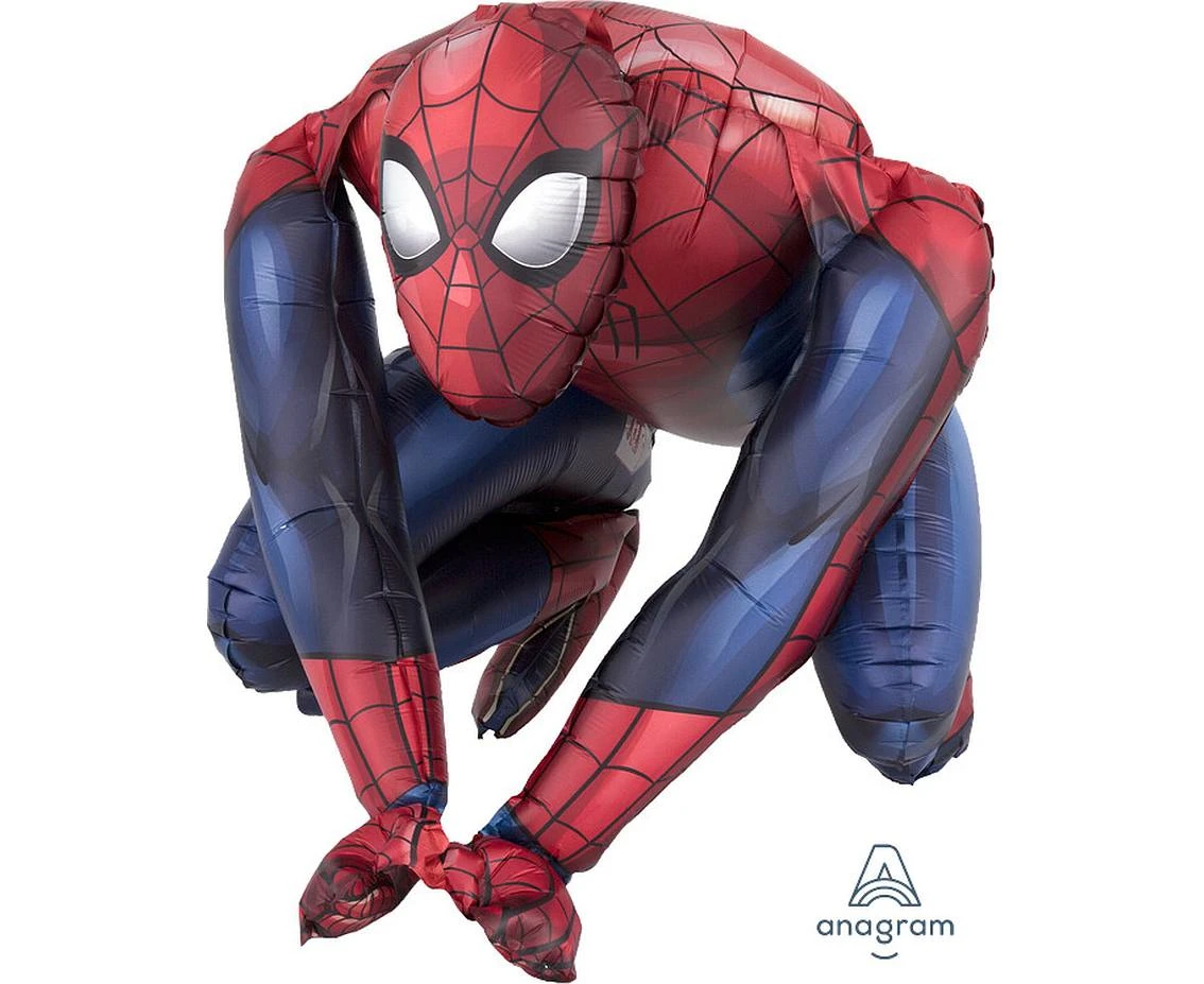 Helium foil balloon Sitting Spider-man EOL