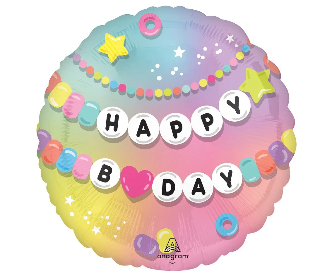 Foil balloon 18" Friendship balloon happy birthday EOL