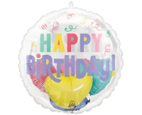 Foil balloon Insider Pastel confetti birthday EOL