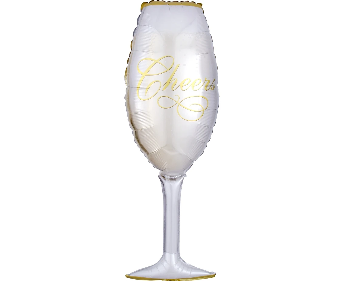 24" SHP foil balloon - "Champagne Glass" EOL