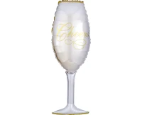 24" SHP foil balloon - "Champagne Glass" EOL
