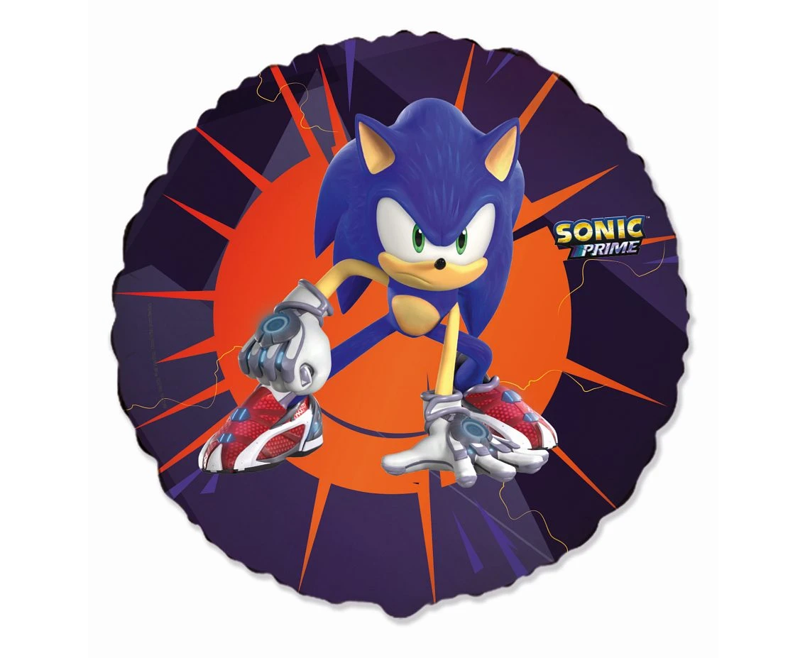 Foil balloon 18" FX - Sonic, unpacked (flat)
