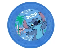 Reusable plastic plates Stitch & Angel, 21 cm, 4 pcs.