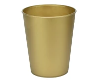 Gold Reusable plastic cups, 250 ml, 4 pcs.