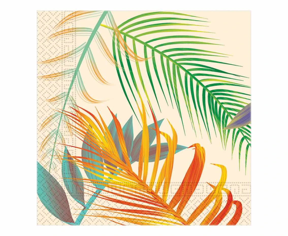 Paper napkins Tropical Leaves , 33 x 33 cm, 20 pcs.