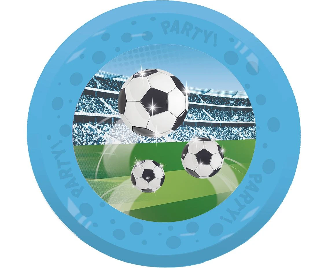 Reusable plates Soccer Fans, 21cm, 4 pcs.