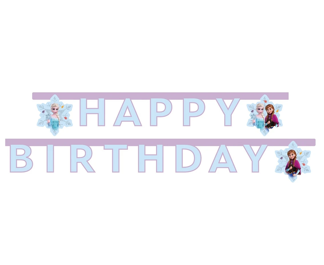 Baner Happy Birthday Frozen, 1 pc