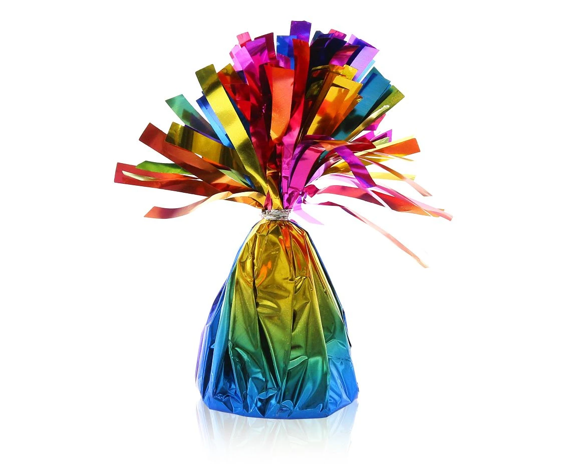 Foil weight for helium balloons, rainbow, 145 g/ 1 pc.