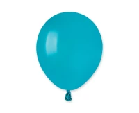 Balloons Gemar 5", pastel, turquoise-blue, 100pcs