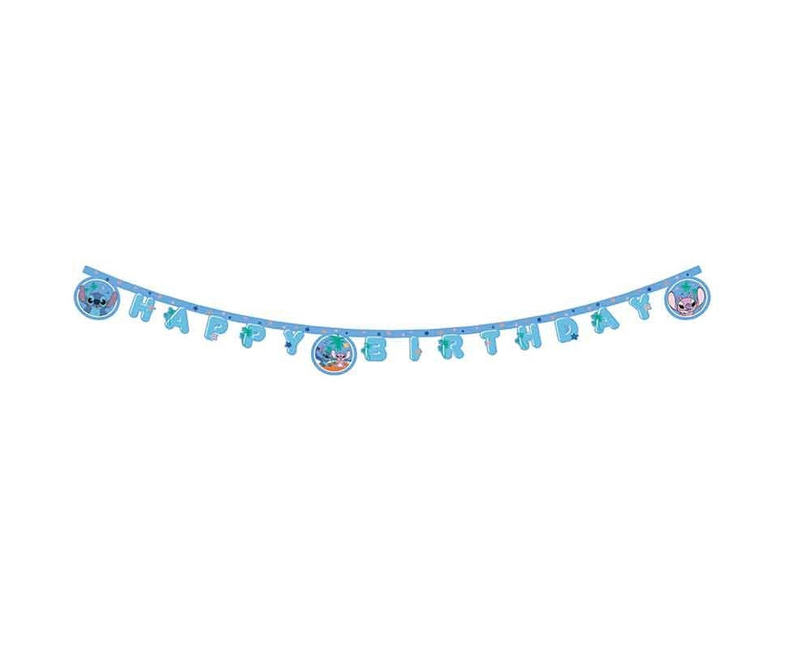 Banner Stitch & Angel Disney - Happy Birthday