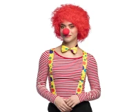 Clown Wig Curly, Red