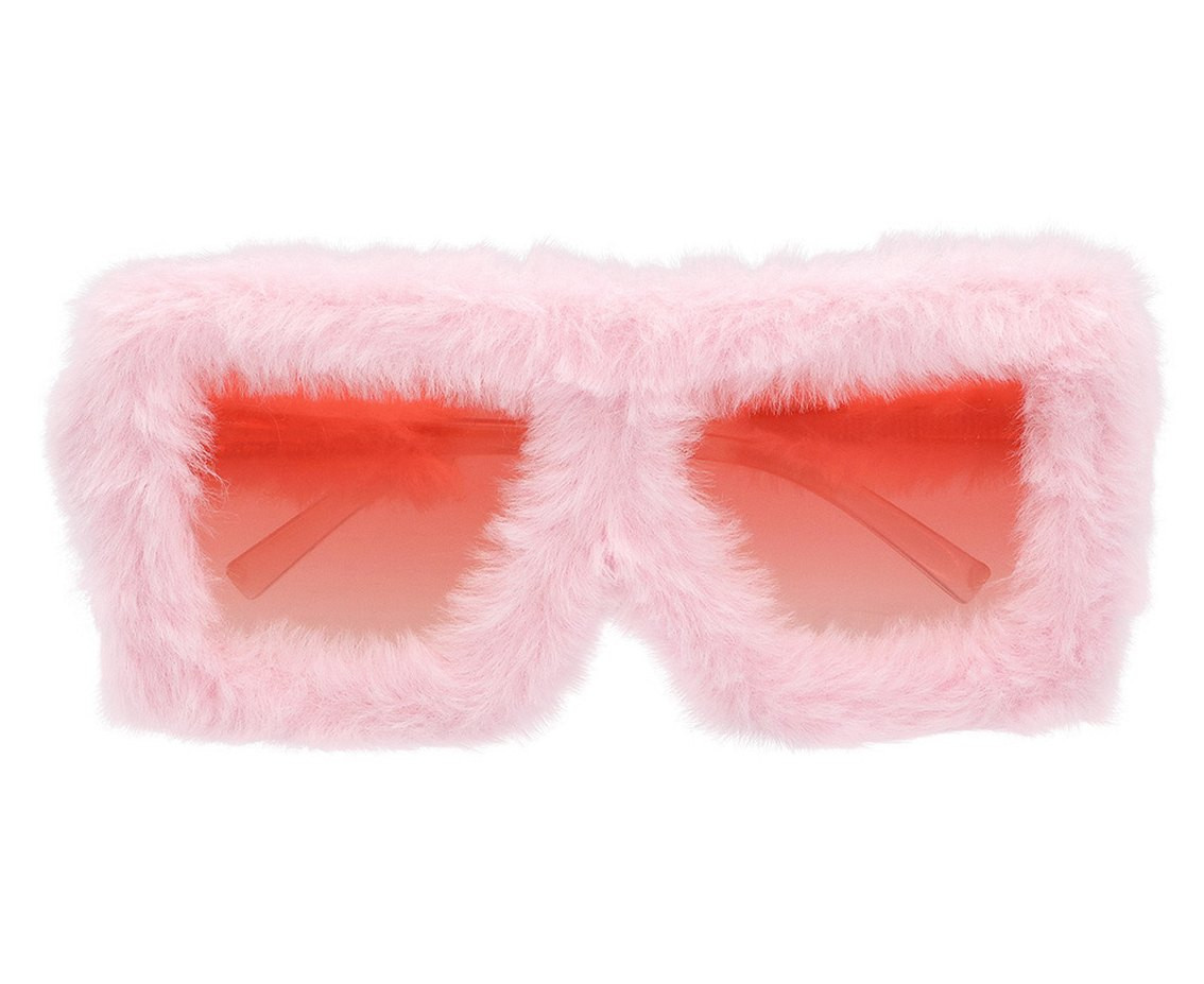 Party glasses Fluffy, pink