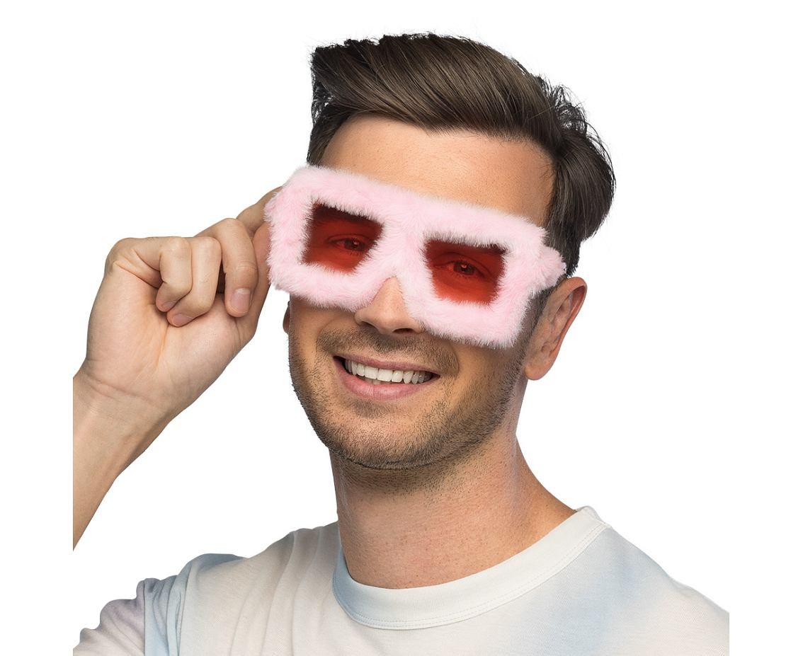 Party glasses Fluffy, pink