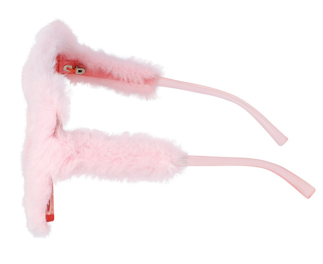 Party glasses Fluffy, pink