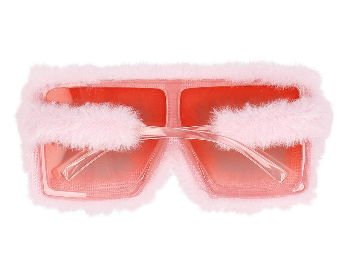 Party glasses Fluffy, pink