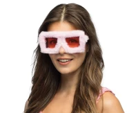 Party glasses Fluffy, pink