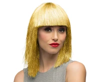 Wig crazy gold with fringe
