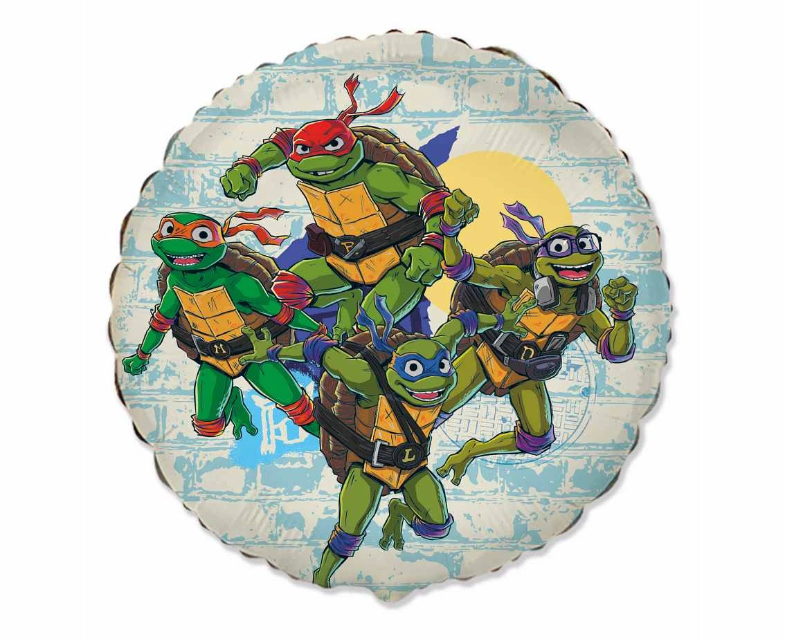 Foil balloon 18" FX - Ninja Turtles, packed