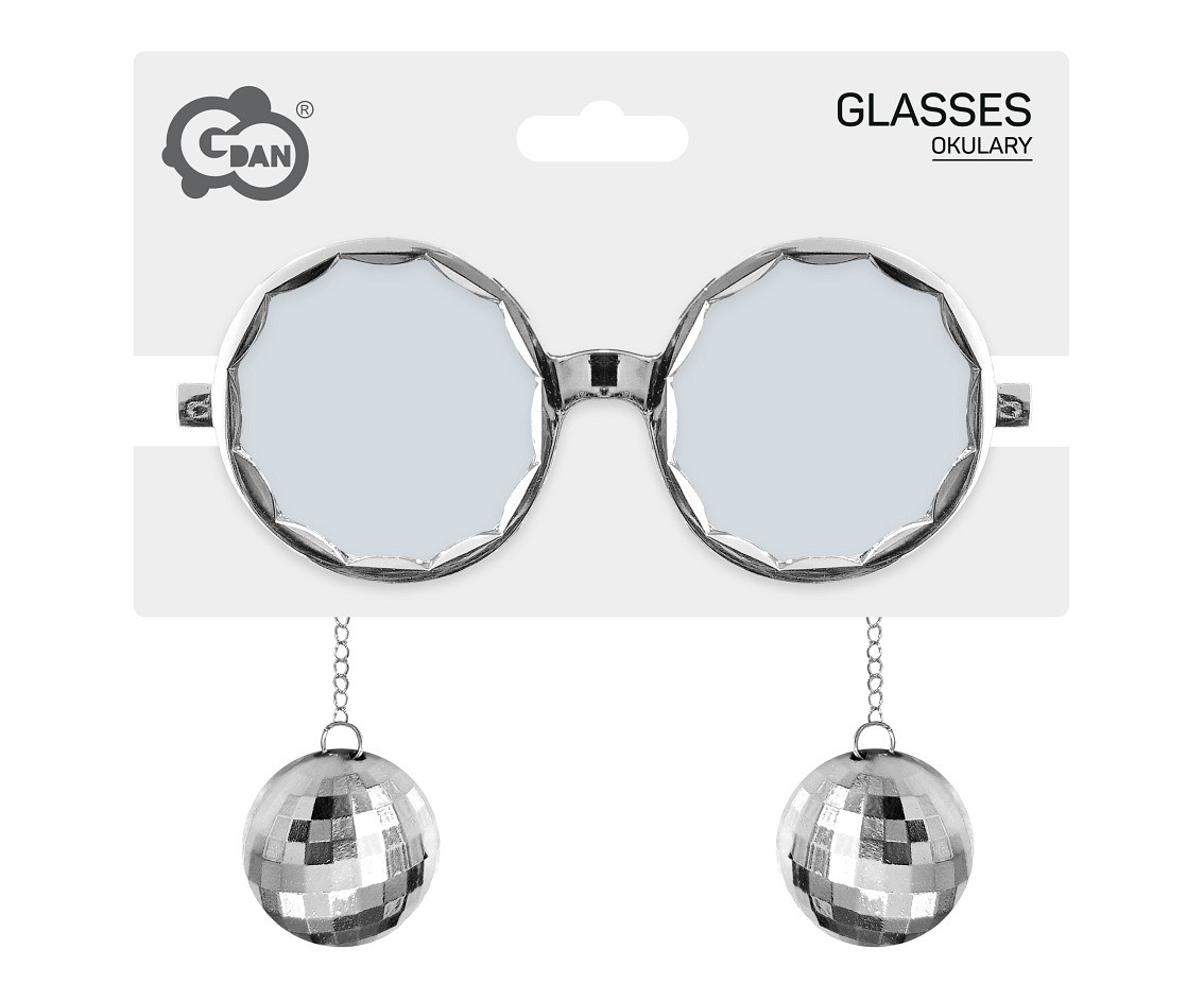 Disco glasses, silver
