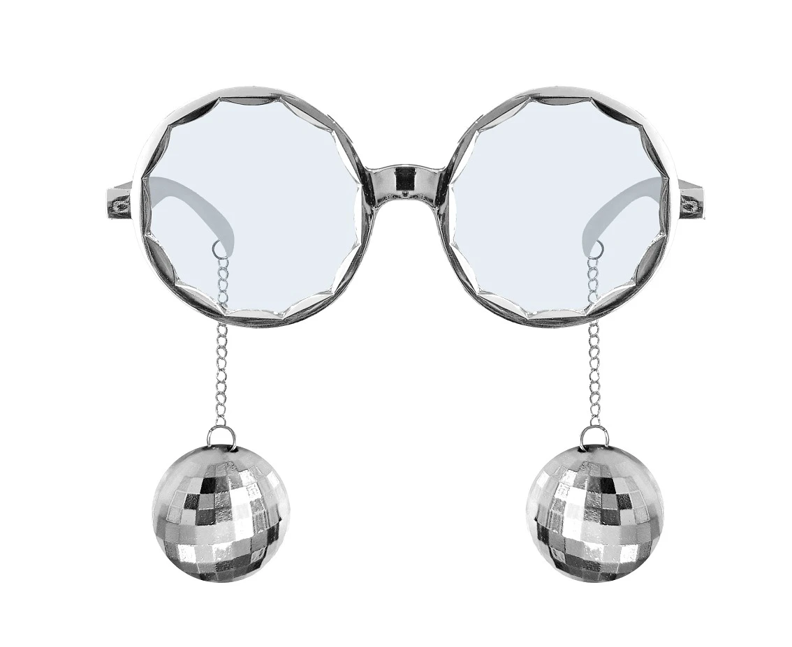 Disco glasses, silver
