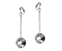 Disco necklace, silver