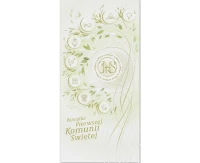Modern communion card, IHS green symbols