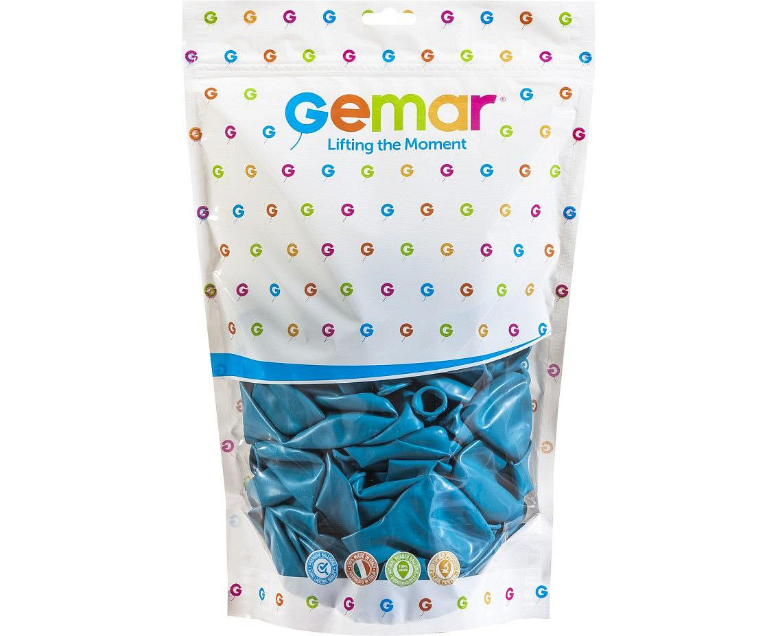 Balloons Gemar 13", pastel turquoise blue, 50pcs